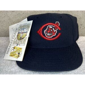 Vintage NWT Cleveland Indians Hat MLB Cooperstown Collection Chief Wahoo Sz 7 ½